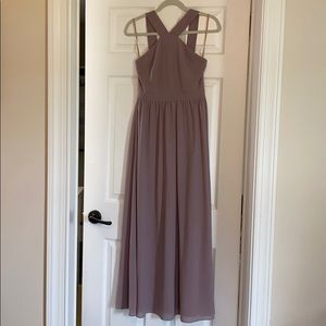 - Dusty purple formal dress